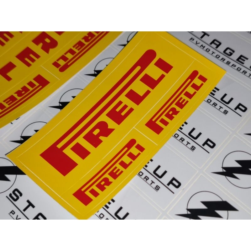 PIRELLI สติ๊กเกอร์ สติ้กเกอร์ STICKER ติด รถแข่ง ไม่ซีดง่าย ของแท้จาก ...