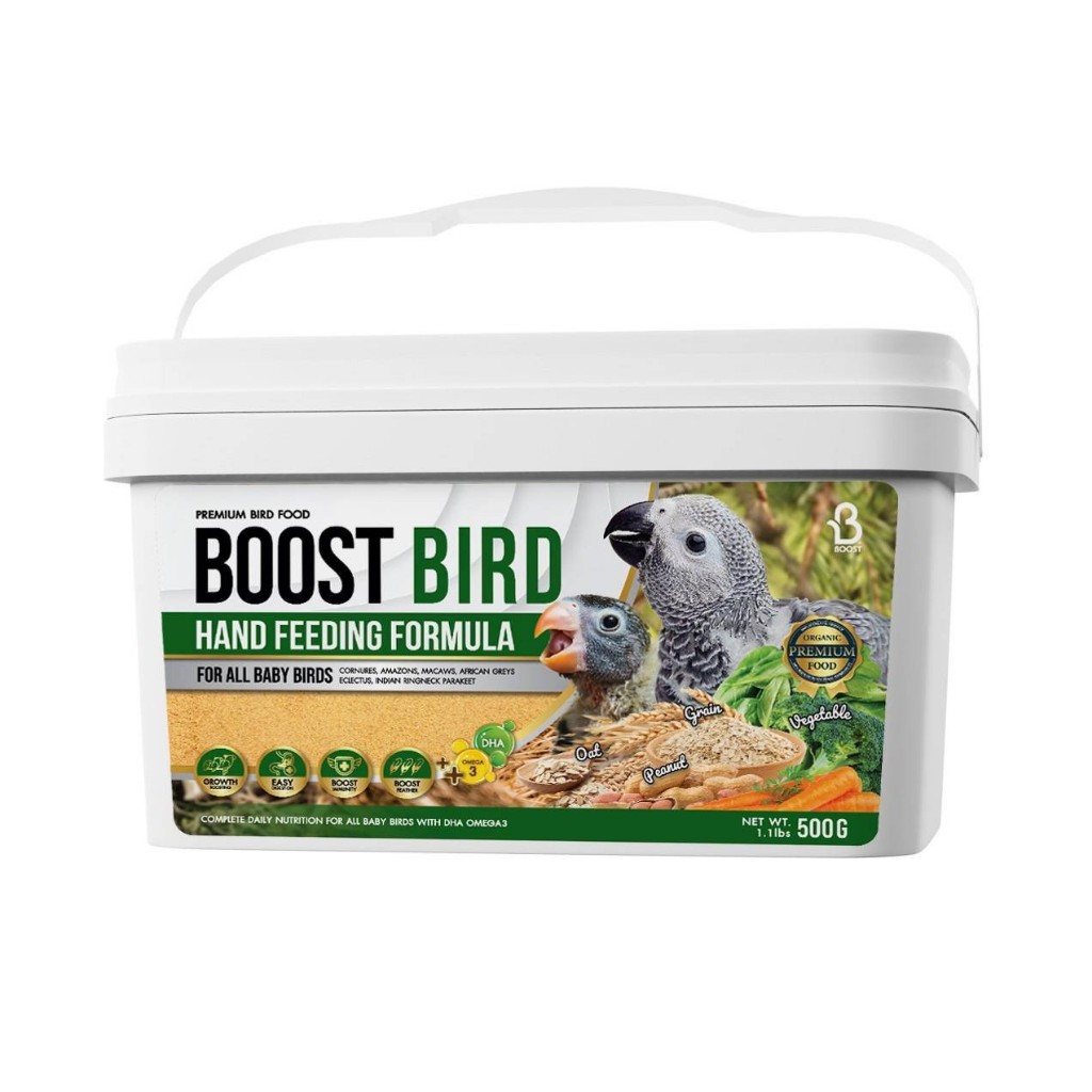 Boost Bird อาหารนกเกรดพรีเมี่ยม มีทั้งหมด 4 สูตร ขนาด 450 กรัม และ 500 ...
