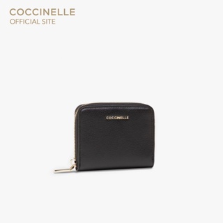 COCCINELLE กระเป๋าสตางค์ผู้หญิง รุ่น METALLIC SOFT WALLET 11A201 สี CARAMEL