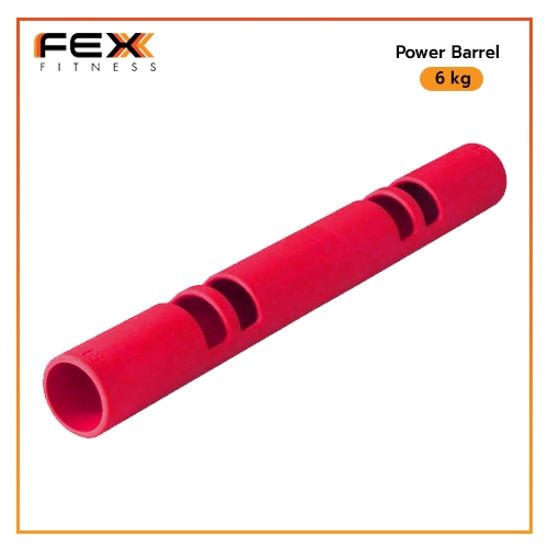 fex-fitness-power-barrel-อุปกรณ์ออกกำลังกาย-น้ำหนัก-6kg-สีแดง