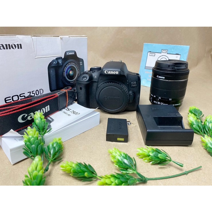 Canon 750d เลนส์ 18-55 มี wifi ไม่มีตำนิ พร้อมใช้งาน | Shopee Thailand