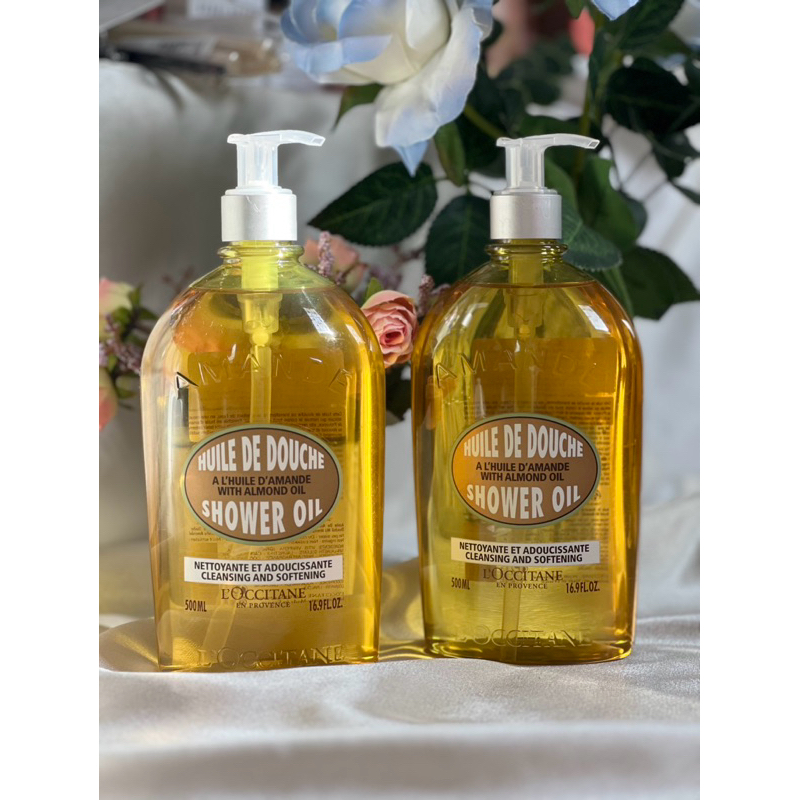 {พร้อมส่ง ป้ายไทย} L'Occitane Almond Shower Oil 500 ml. Shopee Thailand