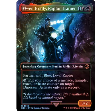 owen-grady-raptor-trainer-magic-the-gathering
