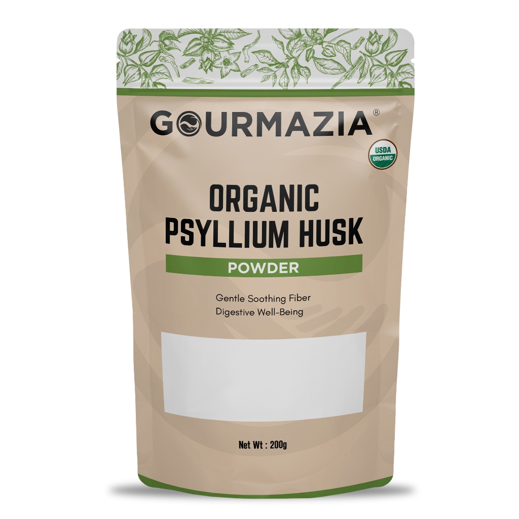 Gourmazia Psyllium Husk Powder, Easy Mixing Dietary Fiber, Cleanse Your