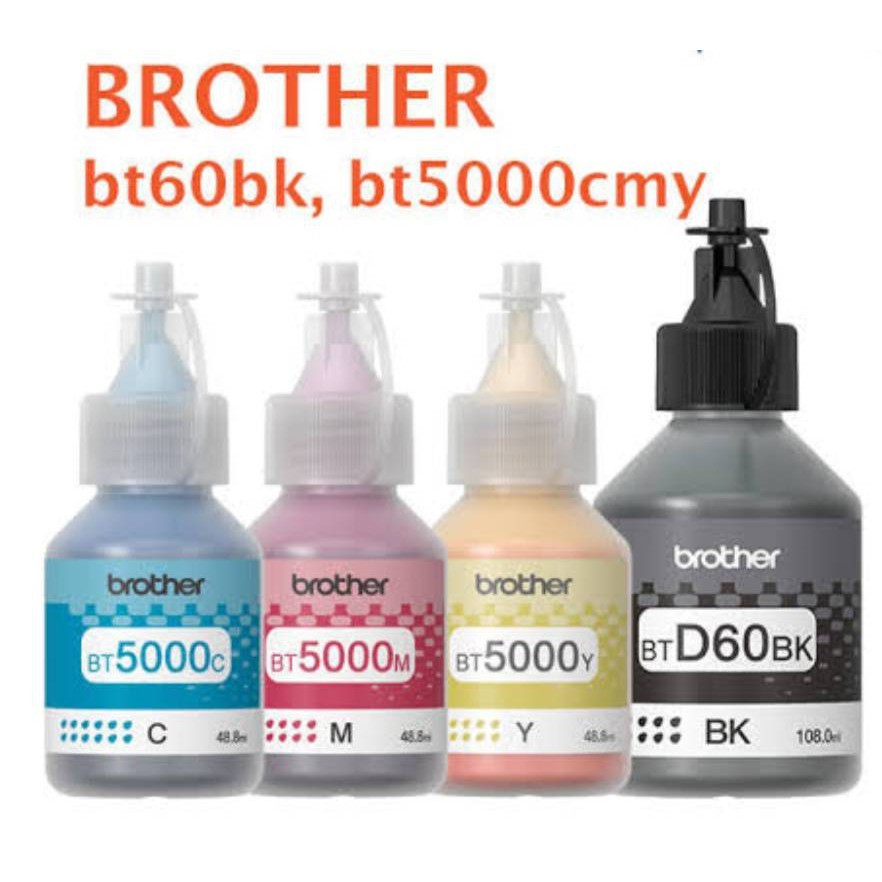 หมึกแท้/ราคาถูก/ของแท้ Brother BT-D60(BK) /BT6000BK/BT-5000C ชุด 4 สี ...