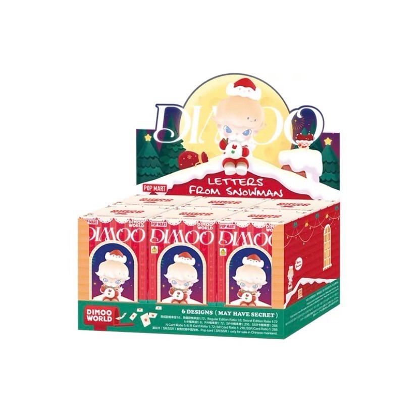 ยกบ๊อก DIMOO CHRISTMAS 2023 (ซีลเดิม) ลุ้นซีเคร็ท Shopee Thailand