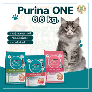 สินค้า [FLASH SALE] Purina One อาหารแมว พรีเมี่ยม ทุกสูตร ขนาด 6.6  กก