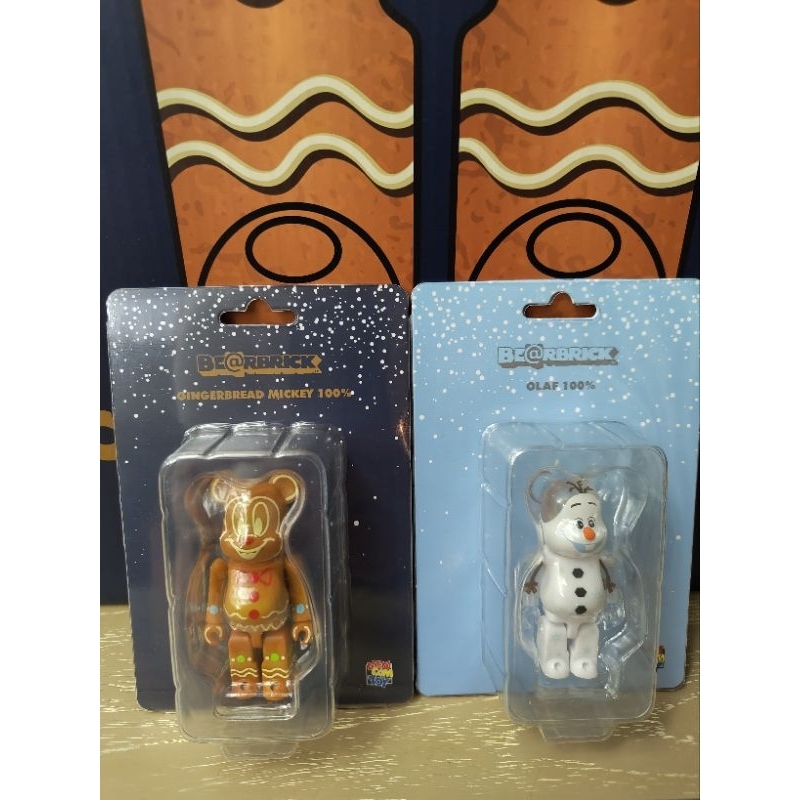 Bearbrick Limited Edition Olaf / Gingerbread Mickey | Shopee Thailand