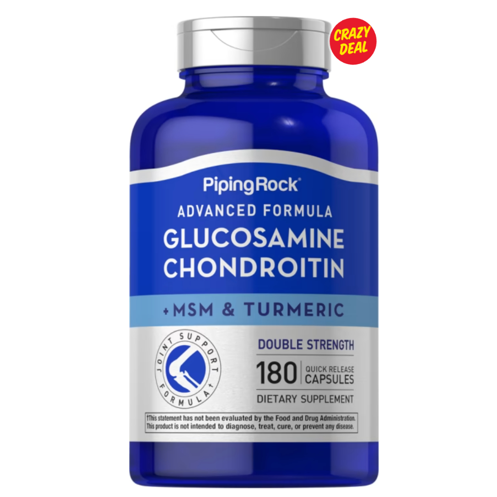 Piping Rock Advanced Triple Strength Glucosamine Chondroitin MSM Plus