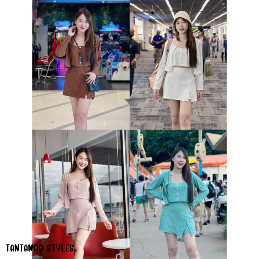 ชุดเซต3ชิ้น กระโปรงกางเกง รุ่น Disney