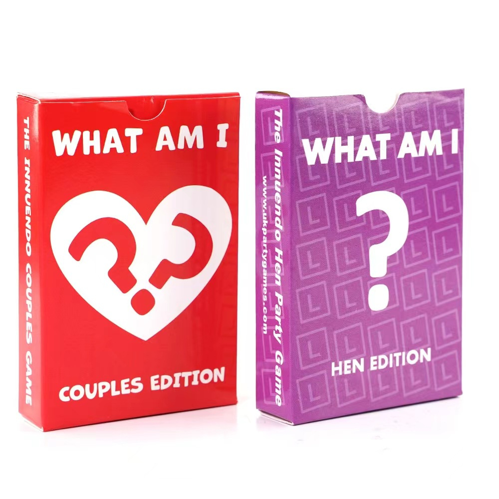 What am i card game drinking couple bonding connection game shopee
