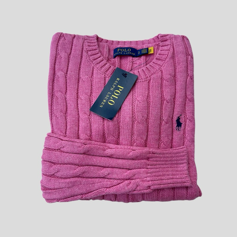 CABLE KNIT COTTON SWEATER 100 Shopee Thailand