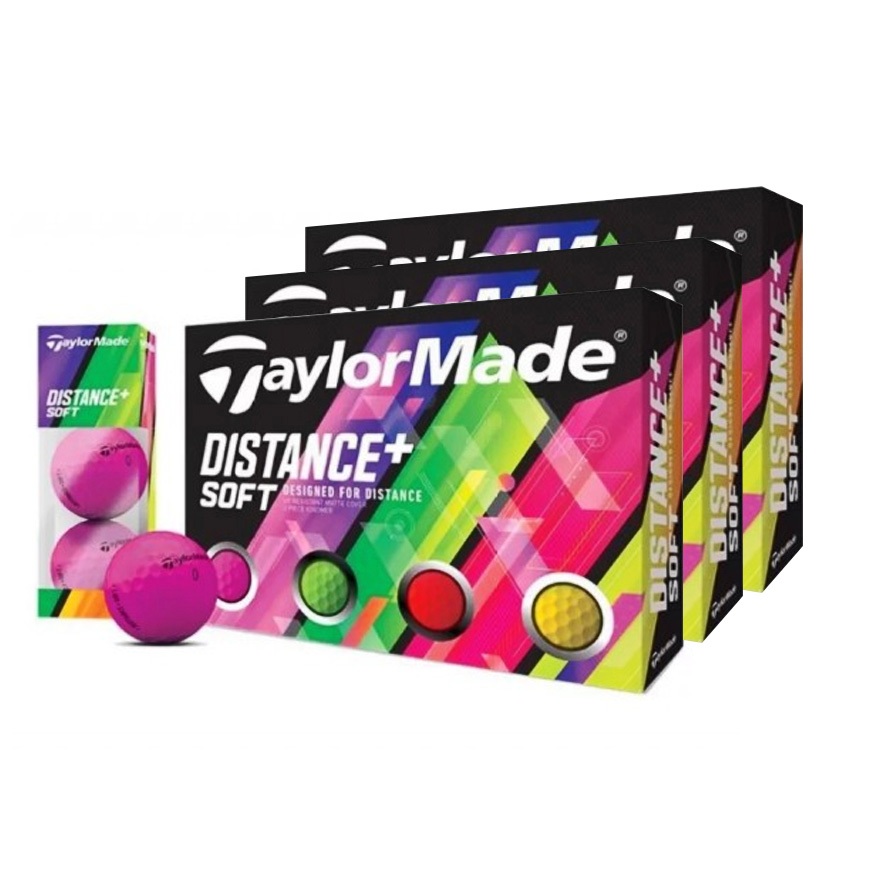 [11GOLF] ซื้อ 2 แถม 1 ลูกกอล์ฟ TaylorMade Distance+ Soft Golf Balls