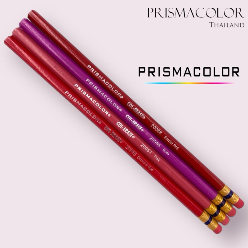 ดินสอสีไม้ ลบได้ มียางลบในตัว Prismacolor Col-Erase (กลุ่มสีแดง-ชมพู ...