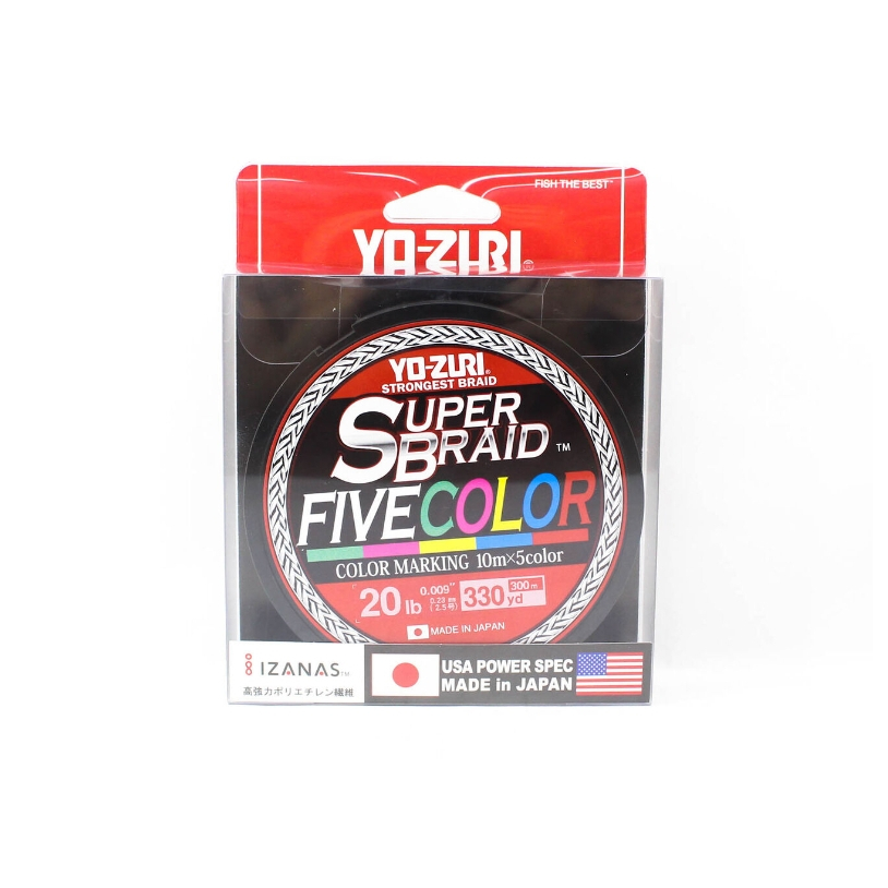 สายPE YO-ZURI Super Braid Five Color Made In Japan ยาว 300 เมตร ...