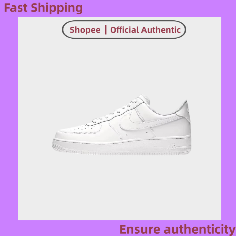 ราคาและรีวิวรองเท้าNike Air Force 1 White รองเท้าวิ่งผู้ชายและผู้หญิง