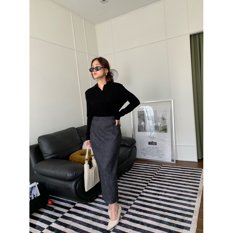 Charlotte irony |Tweed Skirt