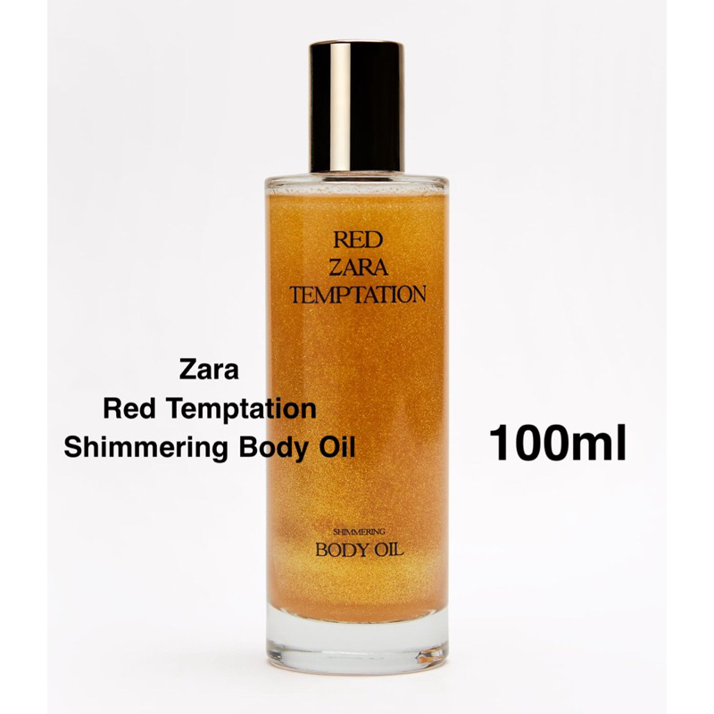Zara Red Temptation Shimmering Body Oil | Shopee Thailand