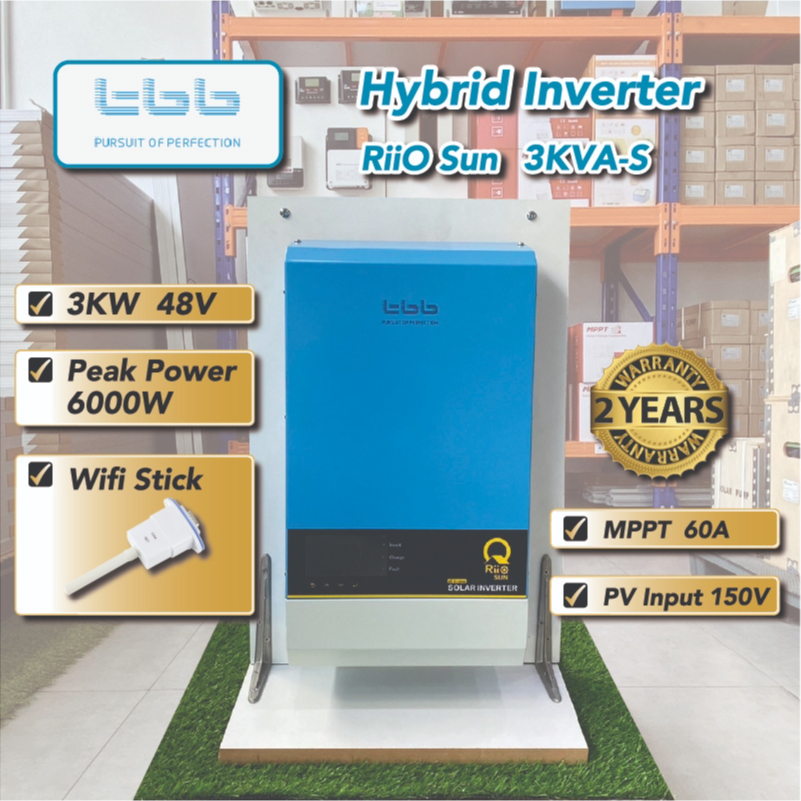 TBB Hybrid Off-Grid inverter 3KW 3000w 48V MPPT 60A หม้อแปลงเทอรอยด์ ...