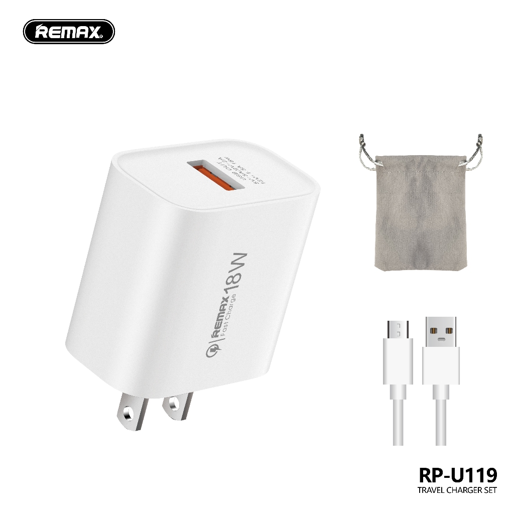 remax rpu119 เครื่องชาร์จ รุ่น kingkong ของแท้100% 18w qc3.0 3A สาย ...