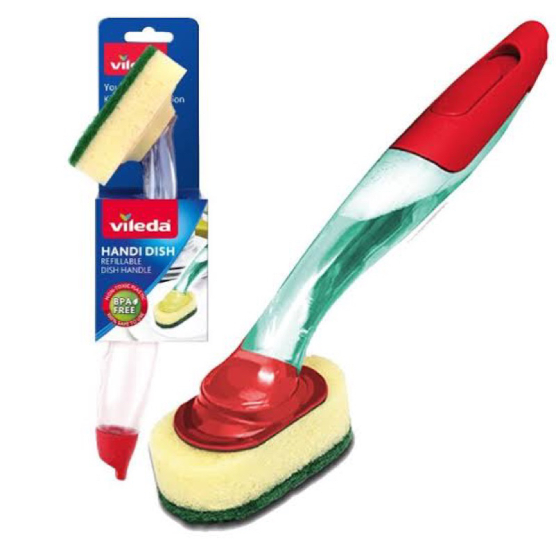 Vileda handi dish refills 4pcs / แบบรีฟิล หรือแบบด้าม แฮนดิช ที่ล้างจาน ...