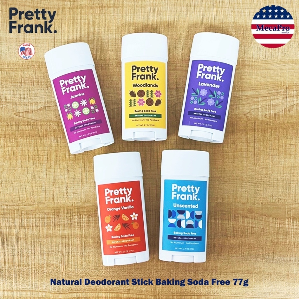 Pretty Frank® Natural Deodorant Stick Baking Soda Free 77g โรลออนสติ๊ก