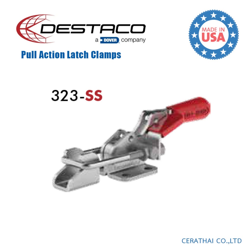 Destaco Pull Action Latch Clamp 323ss(สเตนเลส) แคลมป์จับชิ้นงาน