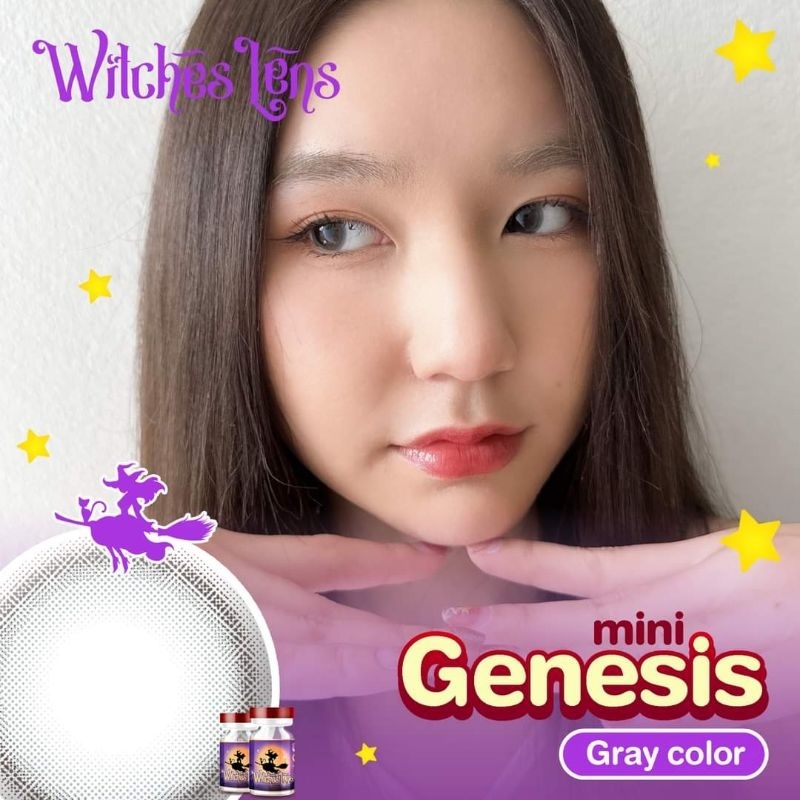 คอนแทคเลนส์ มี อย.ไทย รุ่น Mini Genesis สีเทา/ตาล Gray/Brown มีสายตา (0 ...