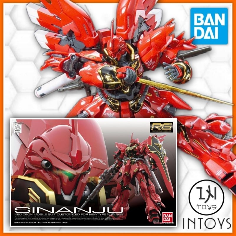 Bandai Rg Gundam 1/144 MSN-06S Sinanju Coloré Modèle Plastique Licorne