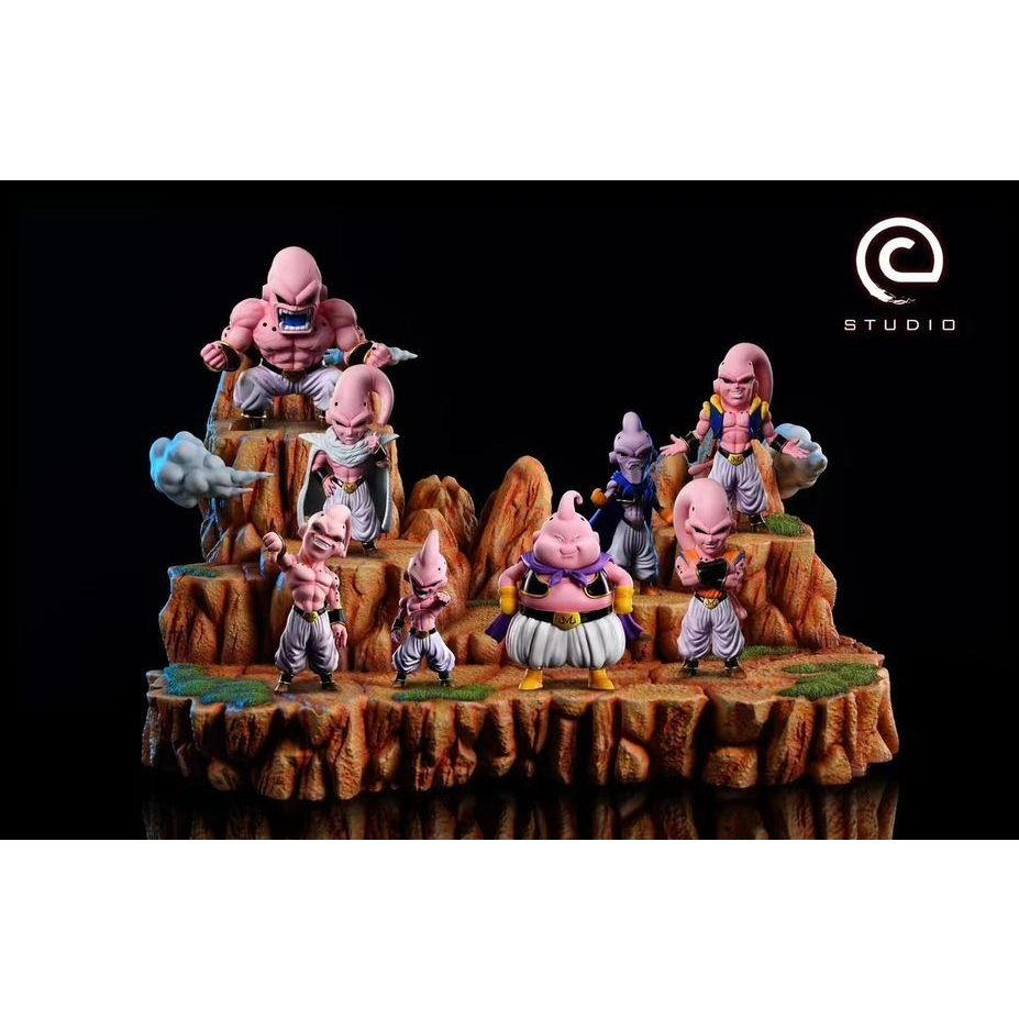 Dragon Ball Majin Buu looks down on people Resin Statue - QWE Studio [In-Stock] main image 1