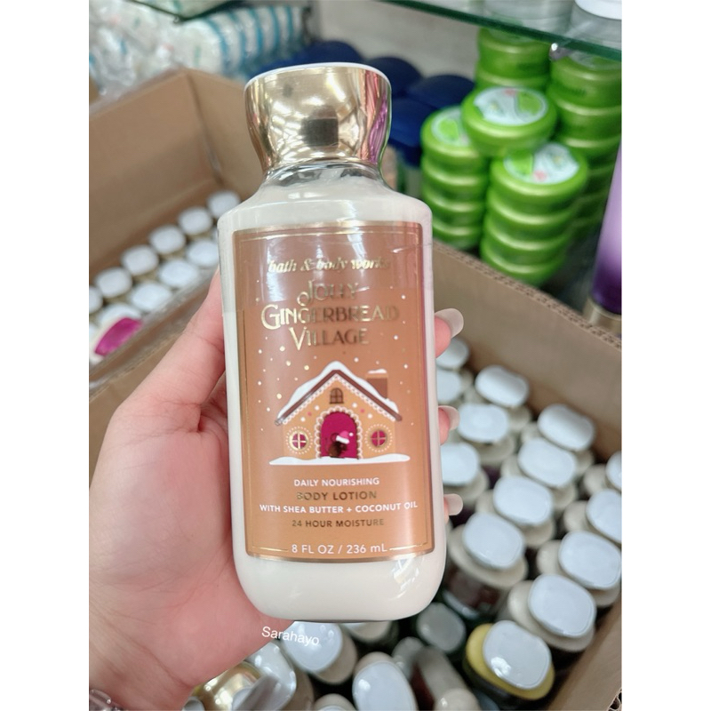 Bath & Body Works Jolly Gingerbread Village Body Lotion 236ml. แท้