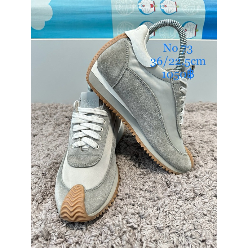 แท้หนังเทามือสองสภาพใหม่ Loewe Size 36/22.5cm Shopee Thailand