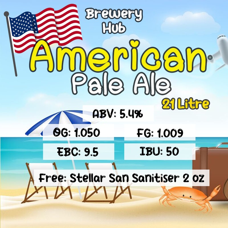 ชุดวัตถุดิบทำเบียร์ American Pale Ale Beer Kit คราฟต์พร้อม มอลต์ บาเลย์ ...