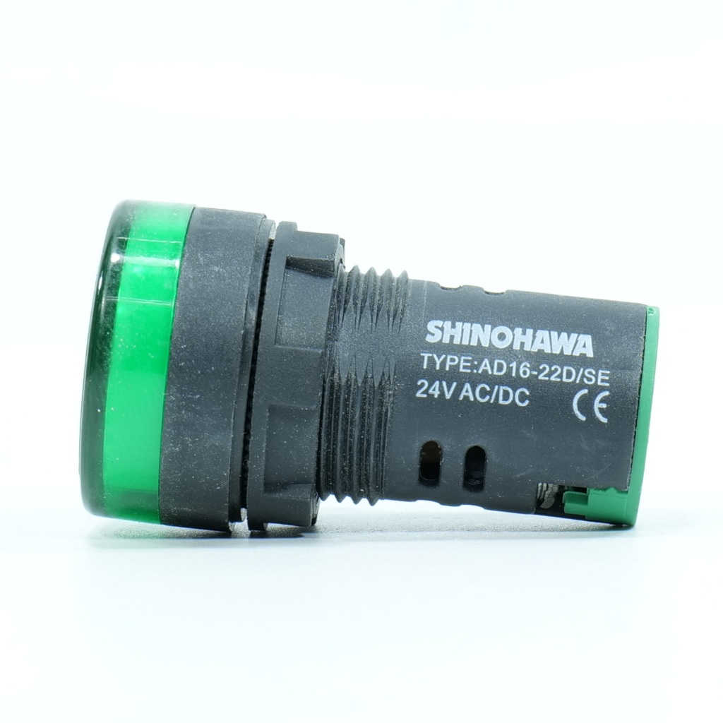 AD16-22D/SE SHINOHAWA AD16-22D/SE ไพล็อตแลมป์ SHINOHAWA LED 24VDC/AC แ ...