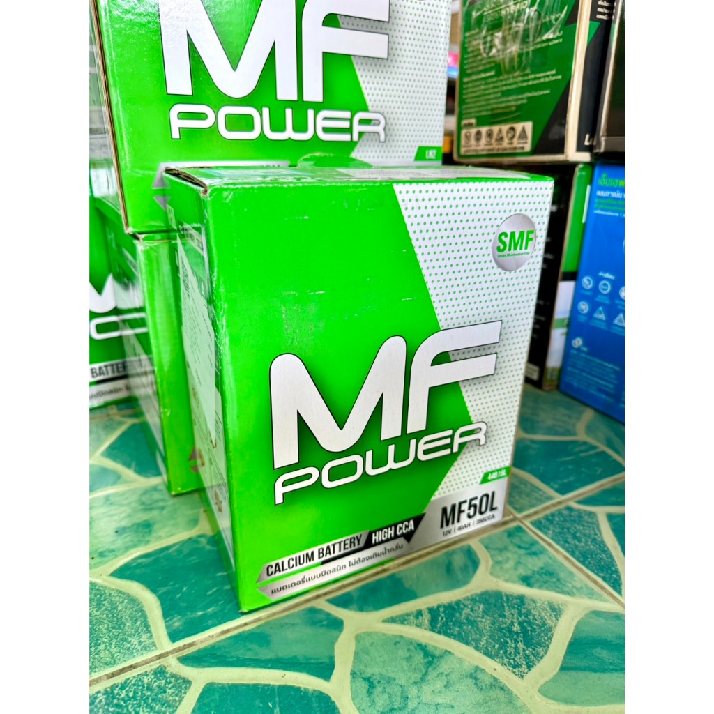 แบตเตอรี่รถยนต์ MF POWER รุ่น MF50L - 40 แอมป์ ขั้วซ้าย ขั้วลอย / แบต ...