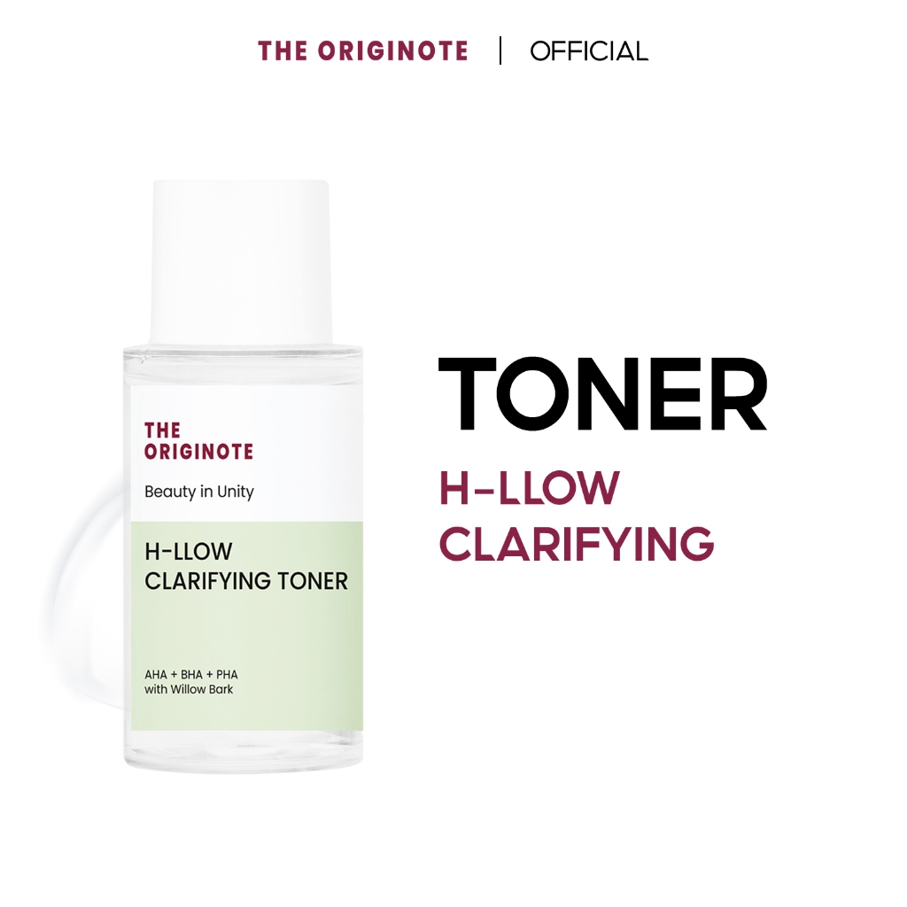The Originote H-llow Clarifying Toner 80ml, AHA BHA PHA+Willow Bark，ขัด ...
