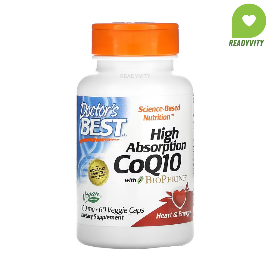 Coenzym Q10 100 MG und Piperin Bioperin vegan 60 Kapseln DOCTOR'S BEST main image 0