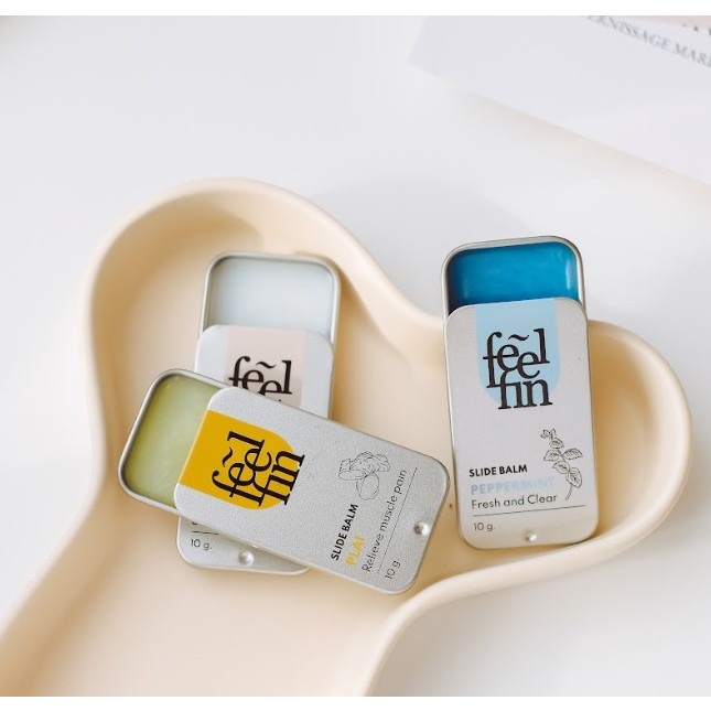 [พร้อมส่ง] Feelfin อโรม่าบาล์ม 3 กลิ่นใหม่ | Shopee Thailand