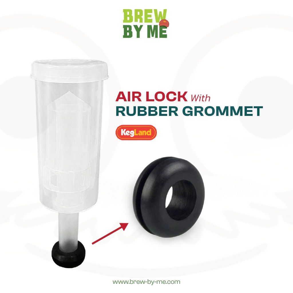 อุปกรณ์เสริม Airlock พร้อม Rubber Grommet สำหรับ Carboy Glass jugs