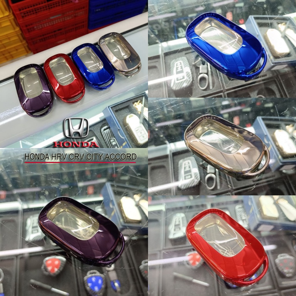 TPU เคสกุญแจรถยนต์ สำหรับ Honda HRV CRV CITY CIVIC WRV ปลอกหุ้มกุญแจรถ ...