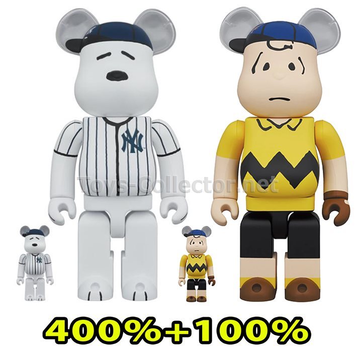 BE@RBRICK x MLB × PEANUTS - SNOOPY (NEW YORK YANKEES) +