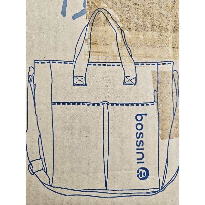 100 Bossini 2 Pocket Toen Bag Blue Shopee Thailand