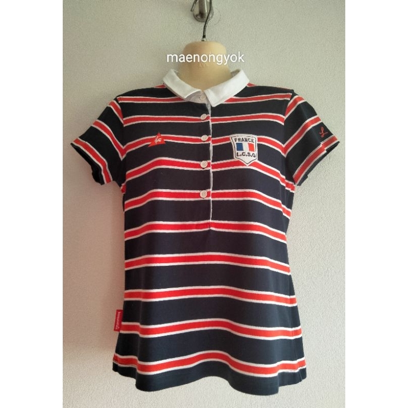 Rare Vintage Le Coq Sportif Half Zipper Polo Large Made In Japan In Perfect Condition 1345641756