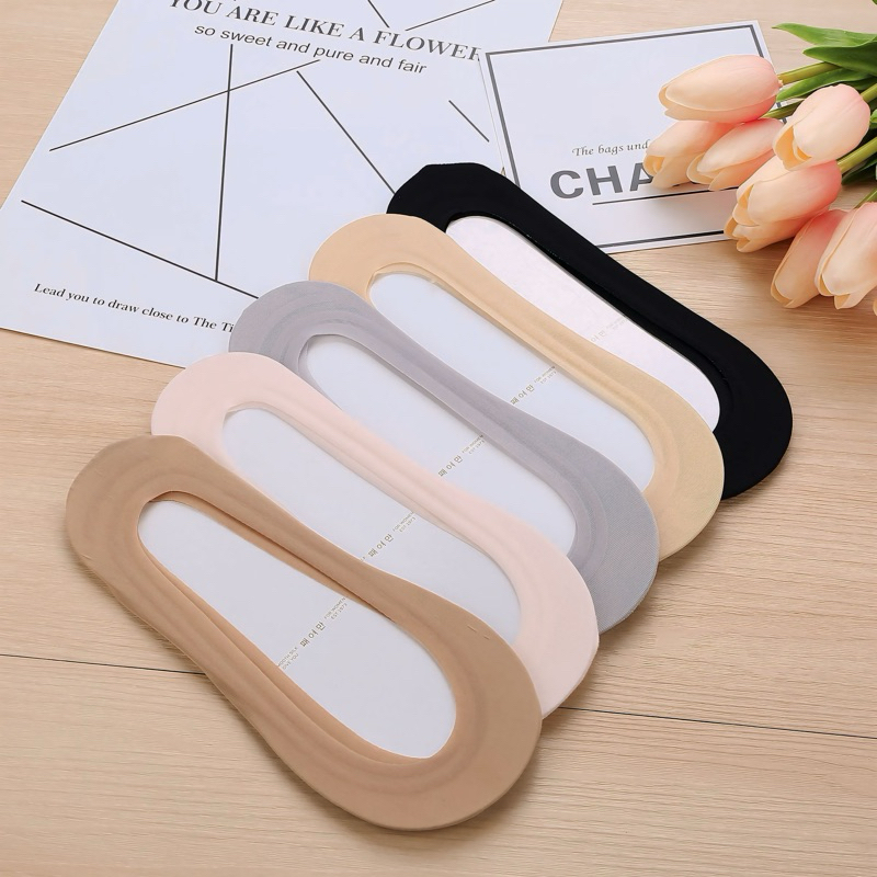 ส่งจากไทย ถุงเท้าคัชชูซ่อนมิด มีซิลิโคน360° นุ่มบางเหมือนไม่ได้ใส่ - 2