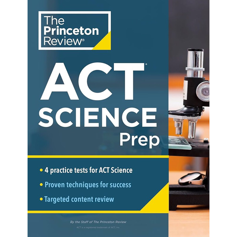 The princeton review act science prep 4 practice tests review