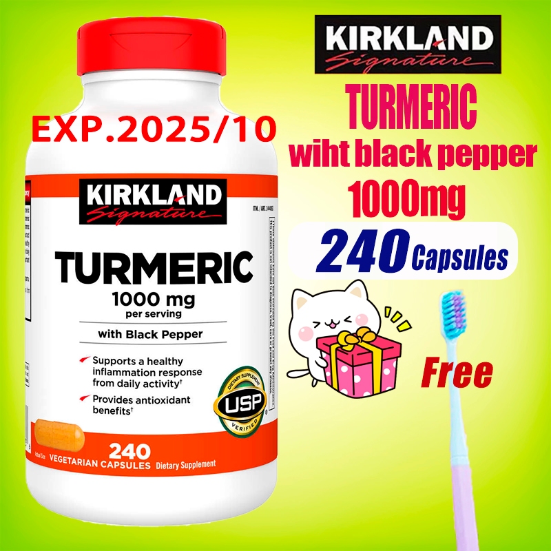 Kirkland Turmeric 1000 mg 240 Capsules Shopee Thailand