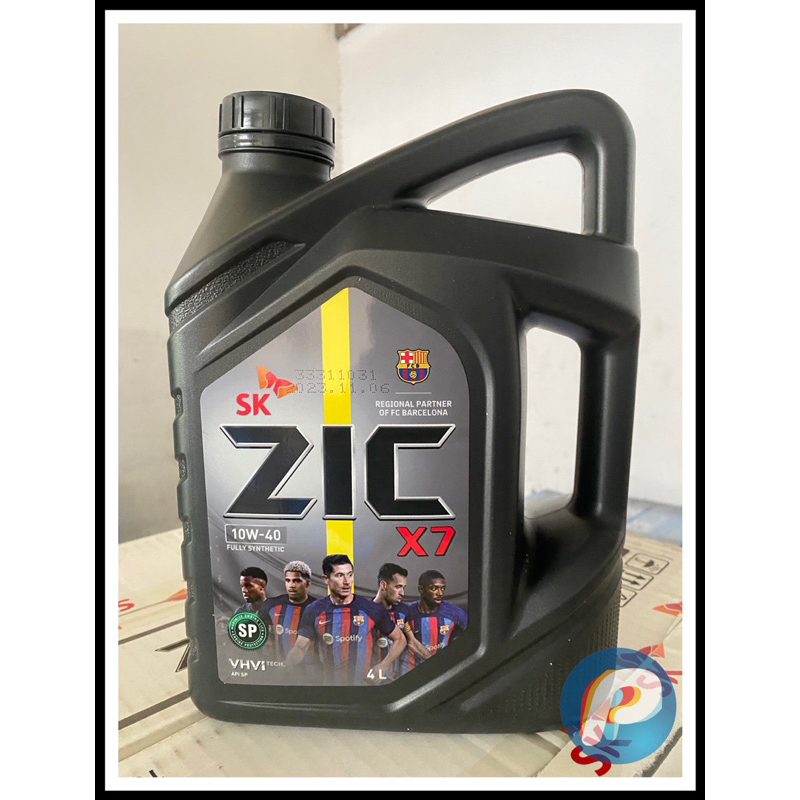 น้ำมันเครื่องสังเคราะห์แท้ZIC(ซิค)10W-40 (API-SP)น้ำมันเครื่อง เบนซิล ...