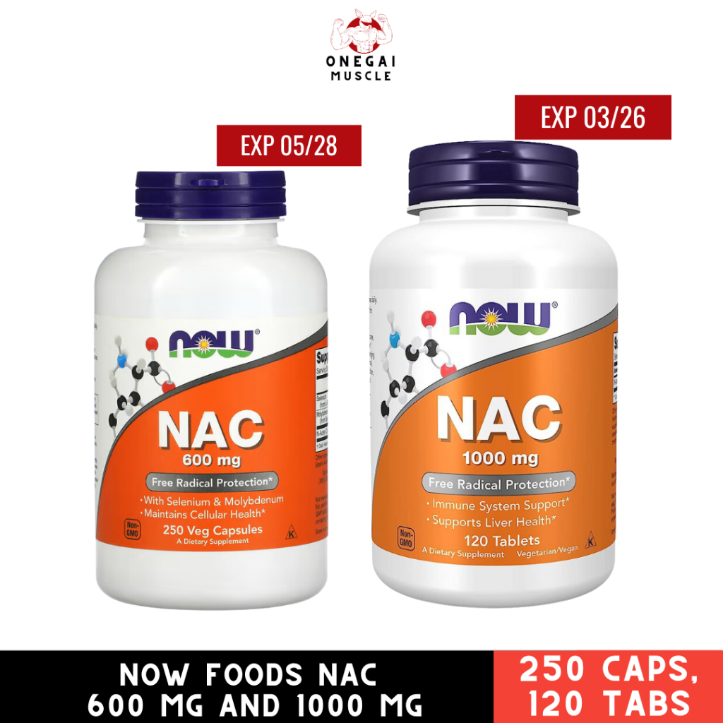 Now Foods, NAC 600 mg 100 Caps, 600 mg 250 Caps 1000 mg 120 Tablets ...