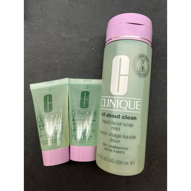 Clinique all about clean liquid facial soap 200 ml แถมฟรี 30 ml 2 หลอด ...
