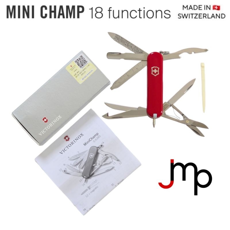 มีดพับVictorinox Mini Champ 18 ฟังก์ชั่นการใช้งาน ของแท้ Swiss Made ...
